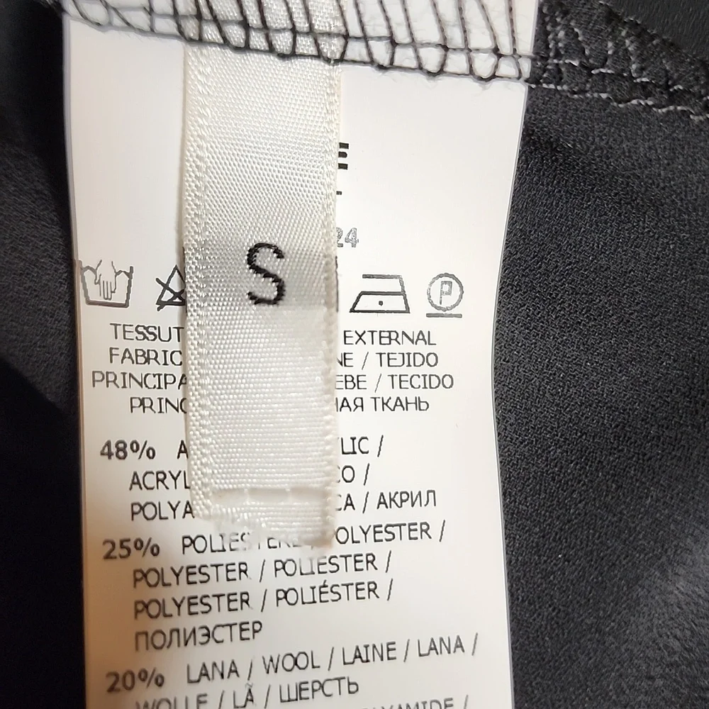 Dixie skirt embroidered chiffon full black size 6/8 - Picture 9 of 12